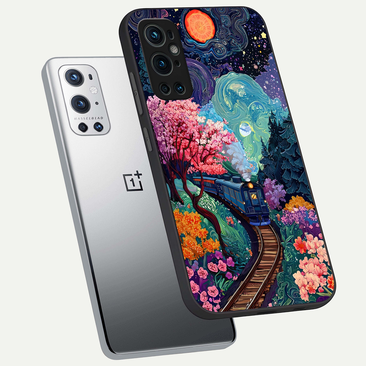  Digital Art phone case For OnePlus 9 Pro showing premium glass back cover with detailed artwork