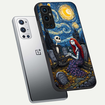  Eternal Night Love phone case For OnePlus 9 Pro showing premium glass back cover with detailed artwork