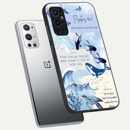  Faithful Ocean Promise phone case For OnePlus 9 Pro showing premium glass back cover with detailed artwork