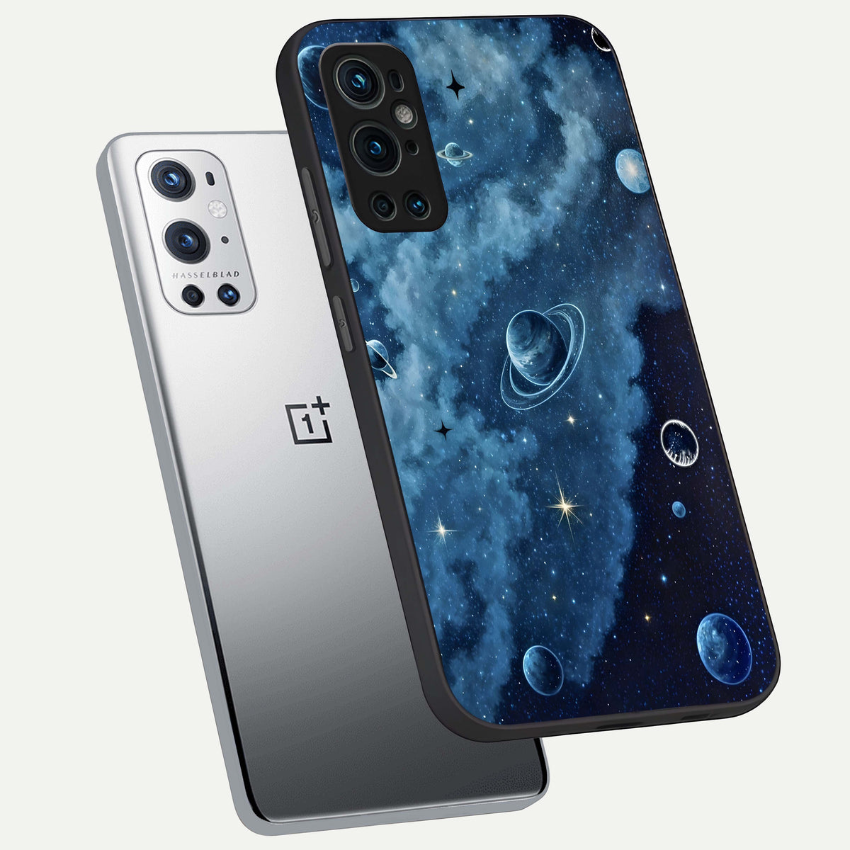  Galaxy Dream Space phone case For OnePlus 9 Pro showing premium glass back cover with detailed artwork