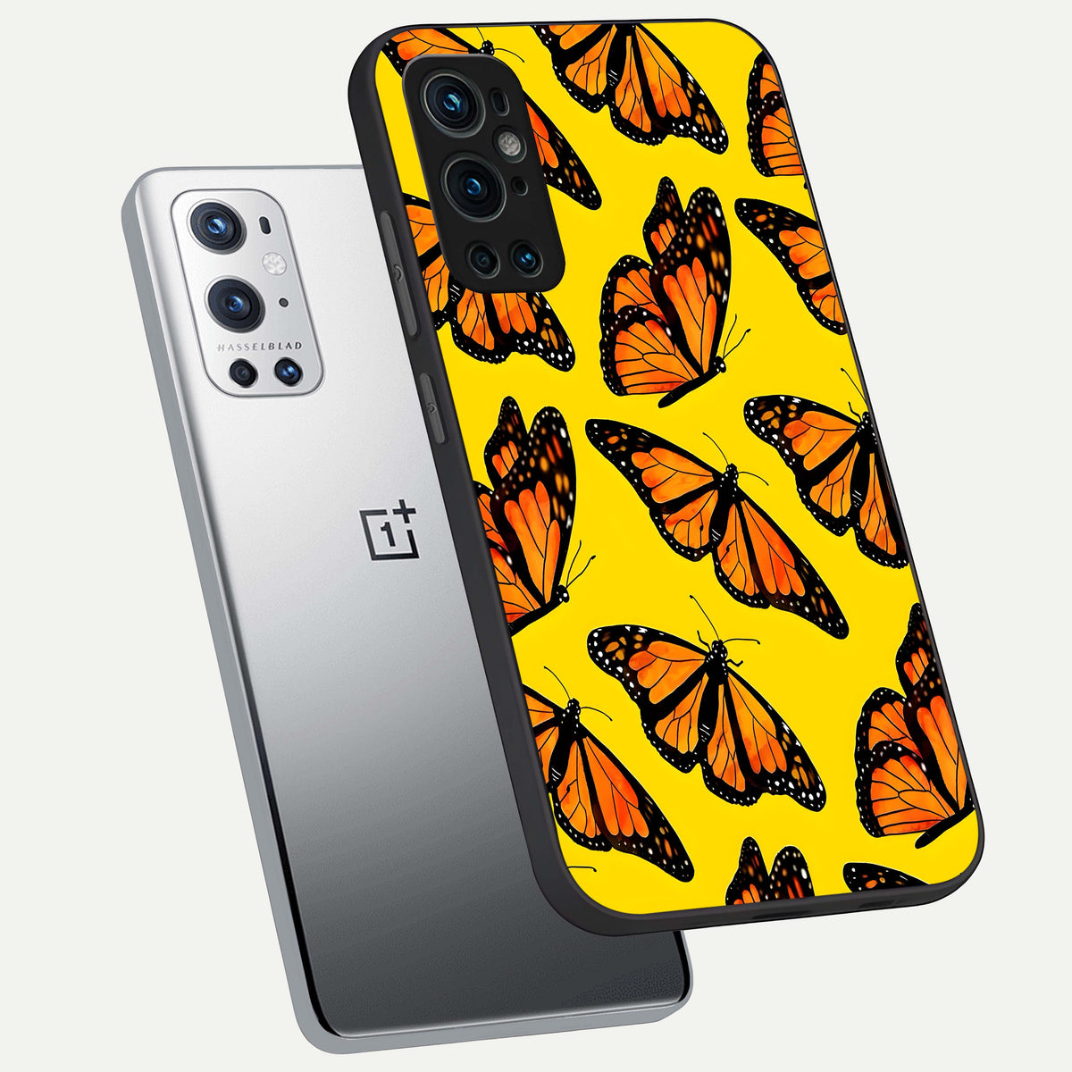  Golden Wing Flight phone case For OnePlus 9 Pro showing premium glass back cover with detailed artwork