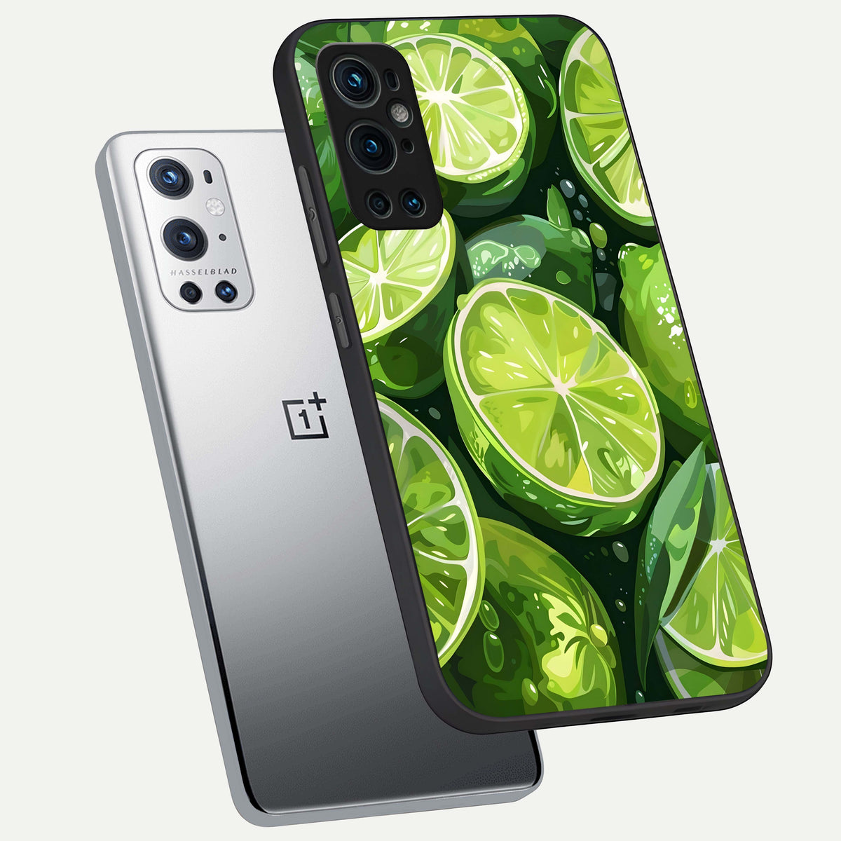  Green Kawasaki phone case For OnePlus 9 Pro showing premium glass back cover with detailed artwork