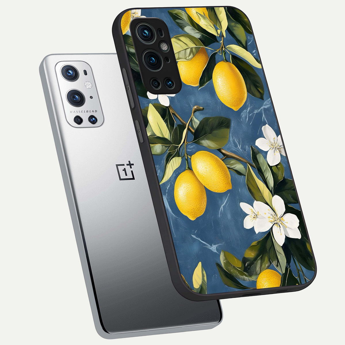  Lemon Dream Garden phone case For OnePlus 9 Pro showing premium glass back cover with detailed artwork