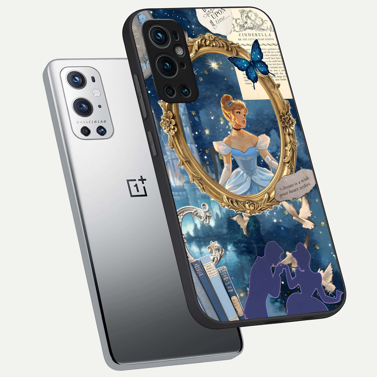  Midnight Queen phone case For OnePlus 9 Pro showing premium glass back cover with detailed artwork
