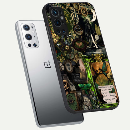  Mystic Woods Secret phone case For OnePlus 9 Pro showing premium glass back cover with detailed artwork