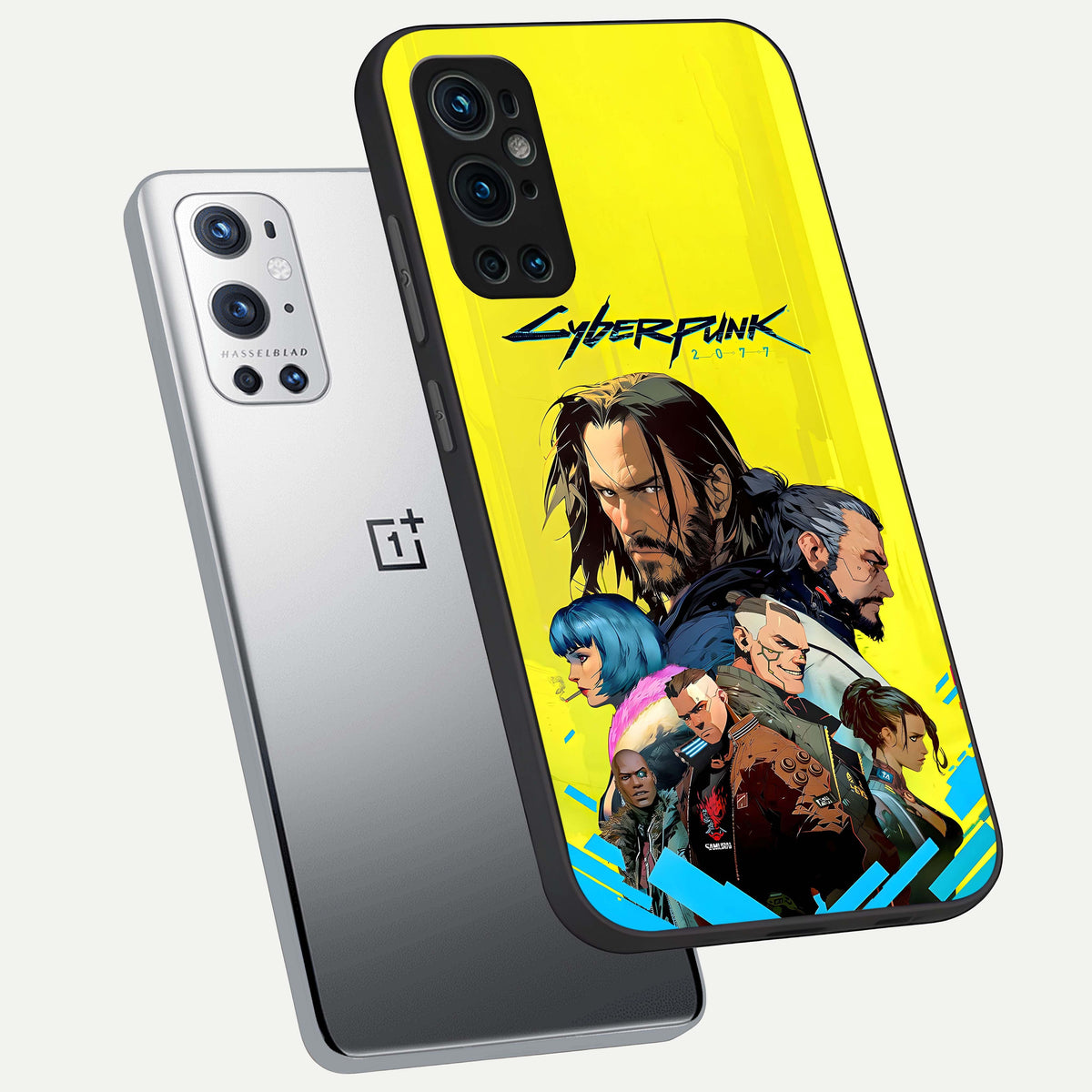  Neon Rebel Genesis phone case For OnePlus 9 Pro showing premium glass back cover with detailed artwork