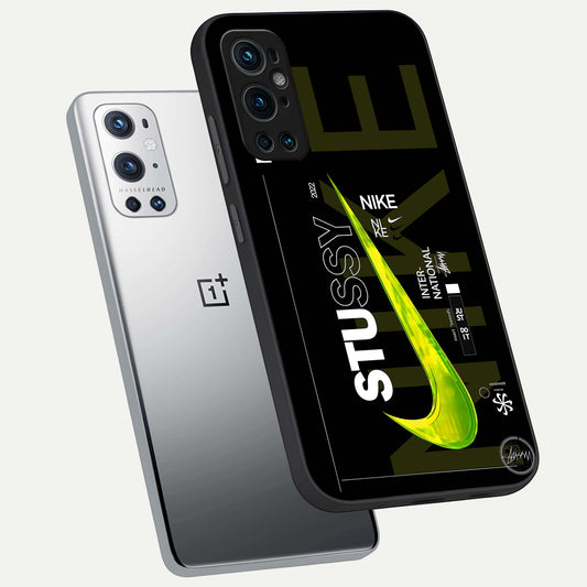  Neon Street Edition phone case For OnePlus 9 Pro showing premium glass back cover with detailed artwork