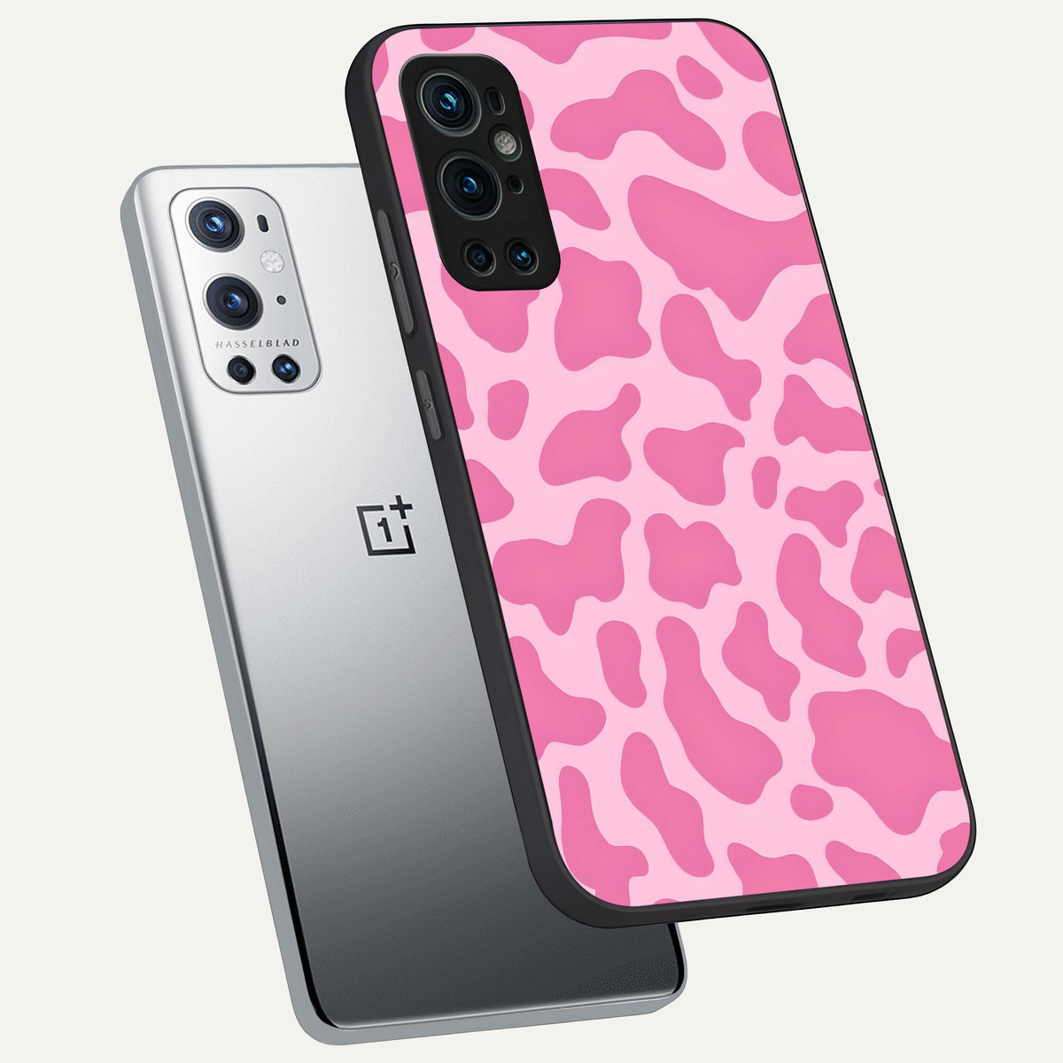  Pinkish Scenery phone case For OnePlus 9 Pro showing premium glass back cover with detailed artwork