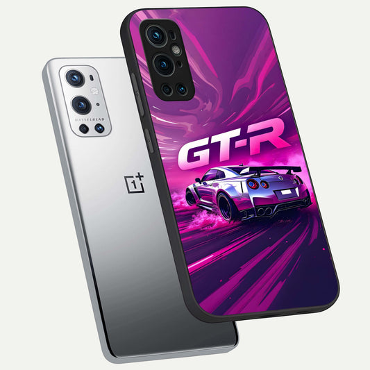  Speed Drift Legend phone case For OnePlus 9 Pro showing premium glass back cover with detailed artwork