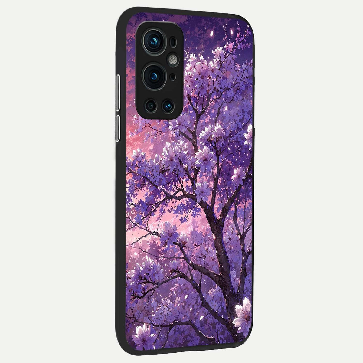  Blossom Tree back cover For OnePlus 9 Pro slim fit glass case with vibrant aesthetic design