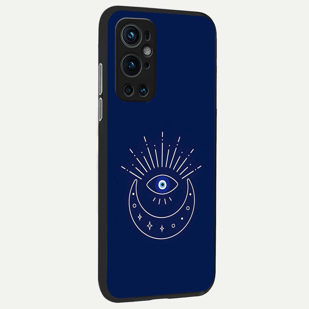  Blue Evil Eye back cover For OnePlus 9 Pro slim fit glass case with vibrant aesthetic design
