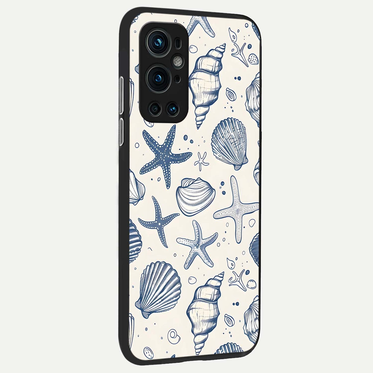  Blue Ocean Outline back cover For OnePlus 9 Pro slim fit glass case with vibrant aesthetic design