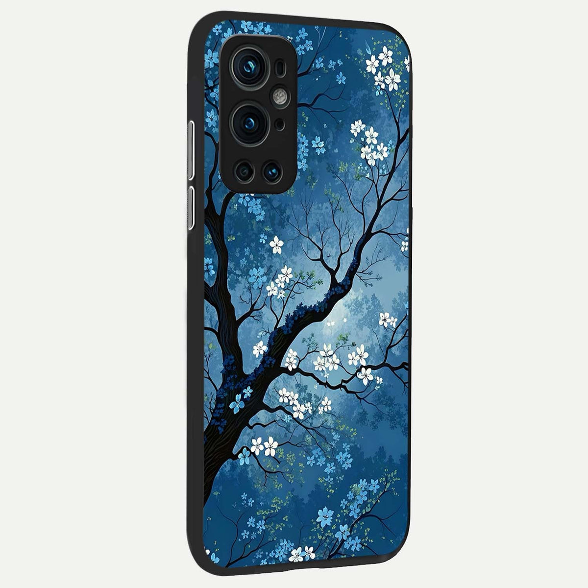  Blue Tree Serenity back cover For OnePlus 9 Pro slim fit glass case with vibrant aesthetic design