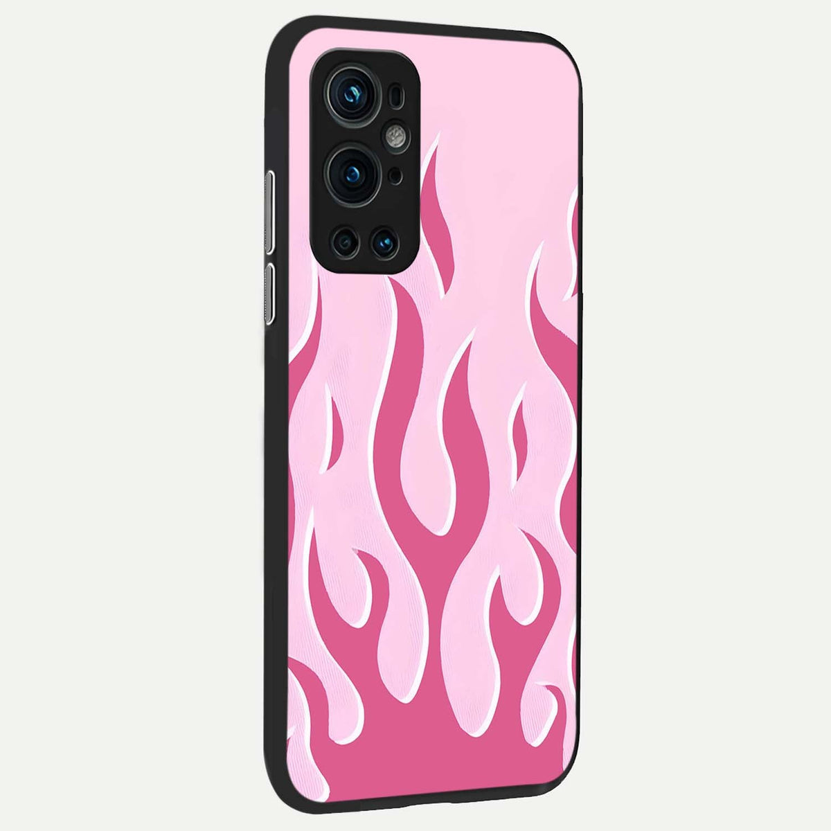  Blush Flame Energy back cover For OnePlus 9 Pro slim fit glass case with vibrant aesthetic design