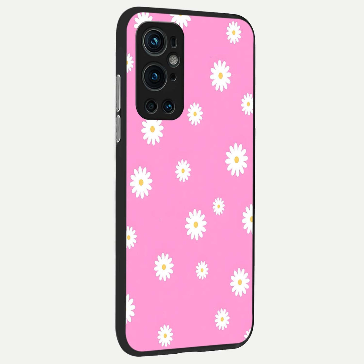  Bubblegum Daisy Pop back cover For OnePlus 9 Pro slim fit glass case with vibrant aesthetic design