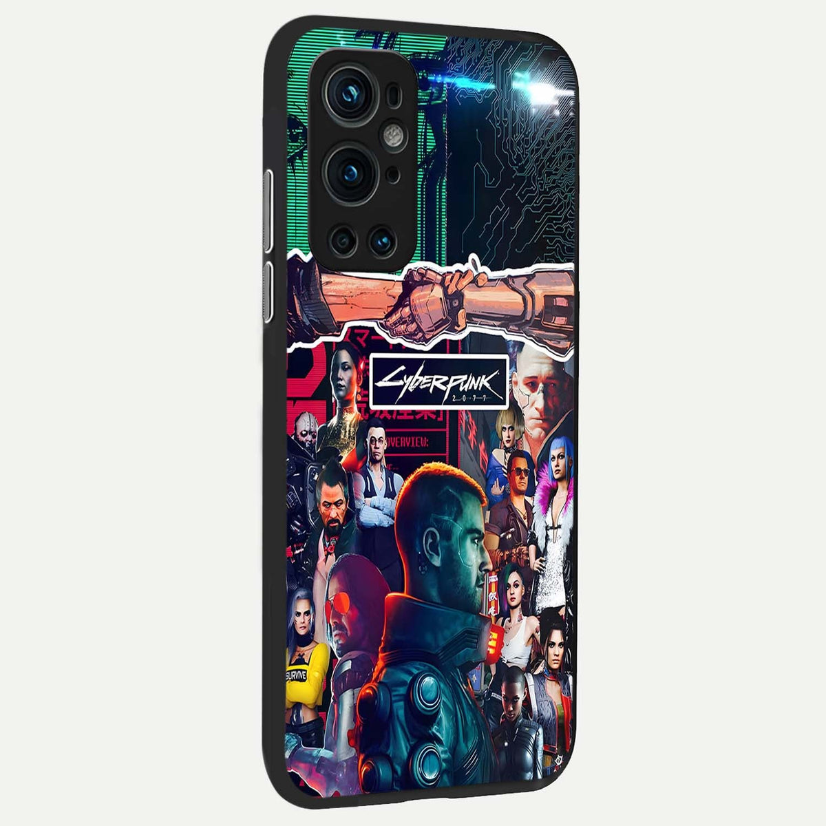  CYBERPUNK Legacy back cover For OnePlus 9 Pro slim fit glass case with vibrant aesthetic design