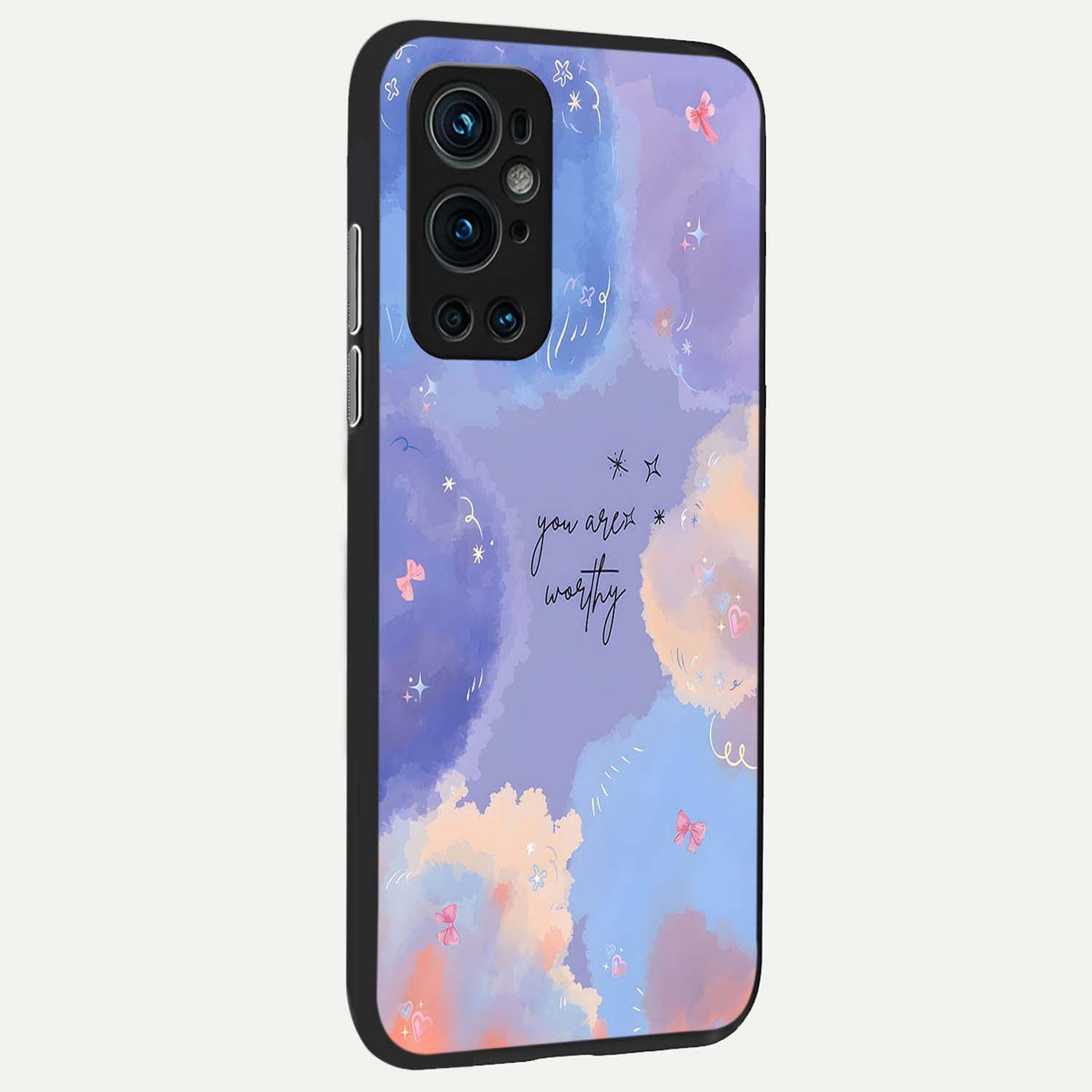  Celestial Cloud Magic back cover For OnePlus 9 Pro slim fit glass case with vibrant aesthetic design