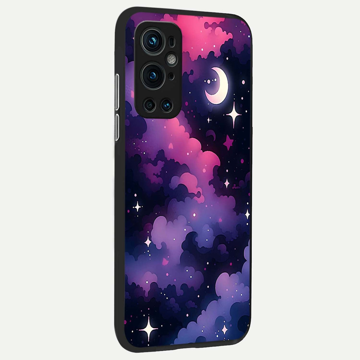  Celestial Moon Magic back cover For OnePlus 9 Pro slim fit glass case with vibrant aesthetic design