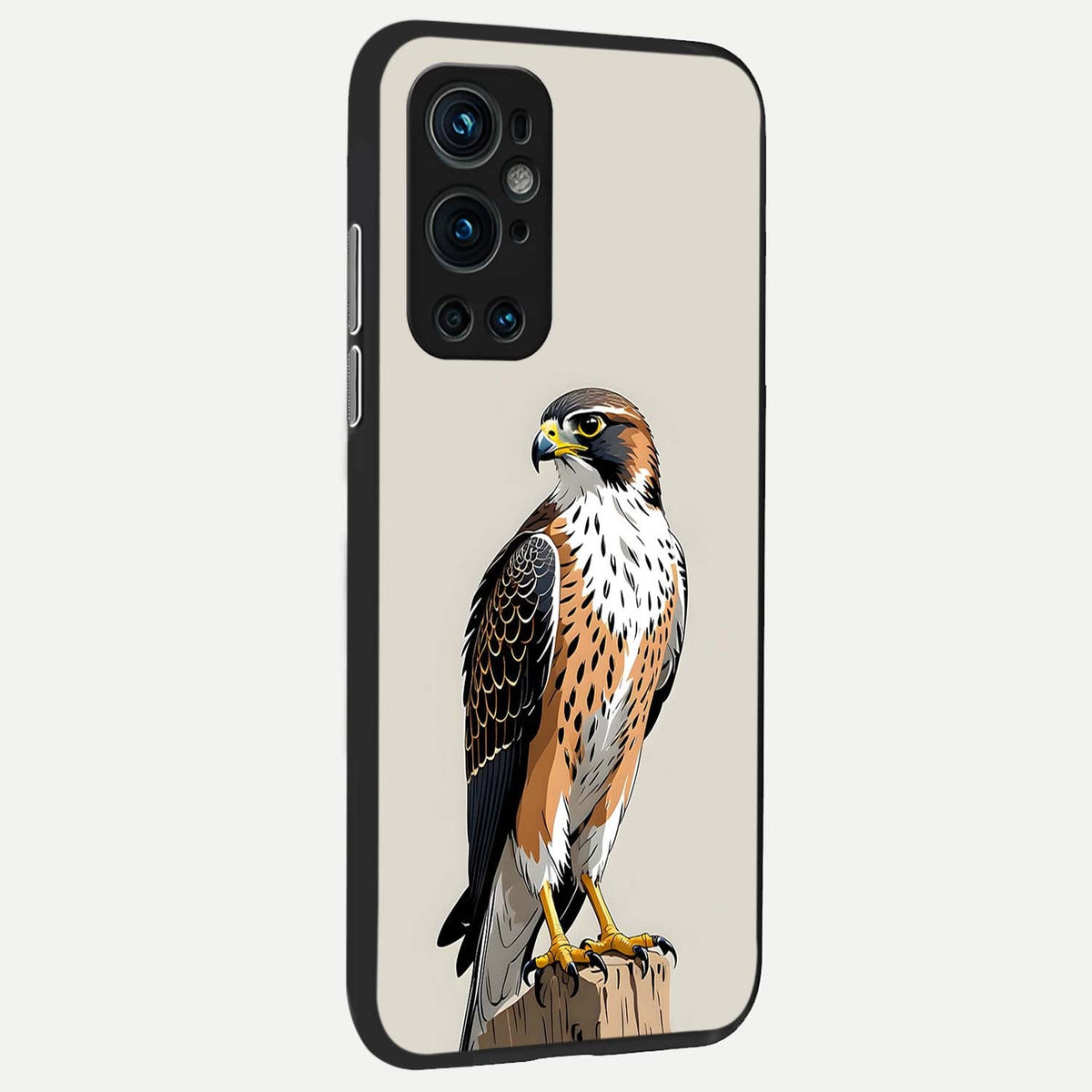  Clever Eagle back cover For OnePlus 9 Pro slim fit glass case with vibrant aesthetic design