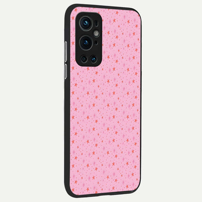  Cosmic Pink Sparkle back cover For OnePlus 9 Pro slim fit glass case with vibrant aesthetic design
