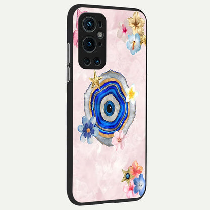  Divine Aura Bloom back cover For OnePlus 9 Pro slim fit glass case with vibrant aesthetic design