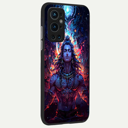  Divine Fire Shiv back cover For OnePlus 9 Pro slim fit glass case with vibrant aesthetic design