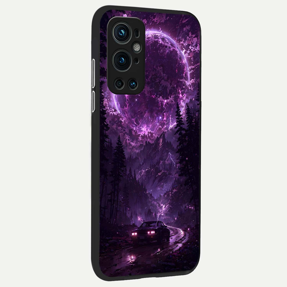  Eternal Cosmic Drive back cover For OnePlus 9 Pro slim fit glass case with vibrant aesthetic design