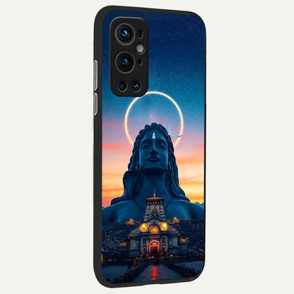  Eternal Shiva Aura back cover For OnePlus 9 Pro slim fit glass case with vibrant aesthetic design