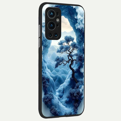  Frozen Serenity Gate back cover For OnePlus 9 Pro slim fit glass case with vibrant aesthetic design