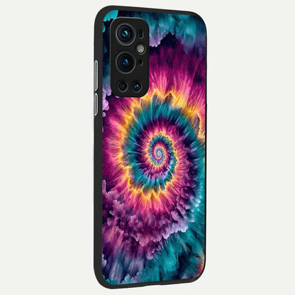  Galactic Spiral Burst back cover For OnePlus 9 Pro slim fit glass case with vibrant aesthetic design