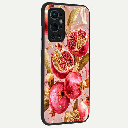  Golden Bloom Glow back cover For OnePlus 9 Pro slim fit glass case with vibrant aesthetic design