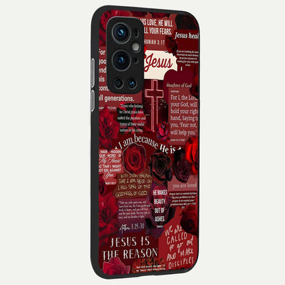  Jesus Love Heals back cover For OnePlus 9 Pro slim fit glass case with vibrant aesthetic design