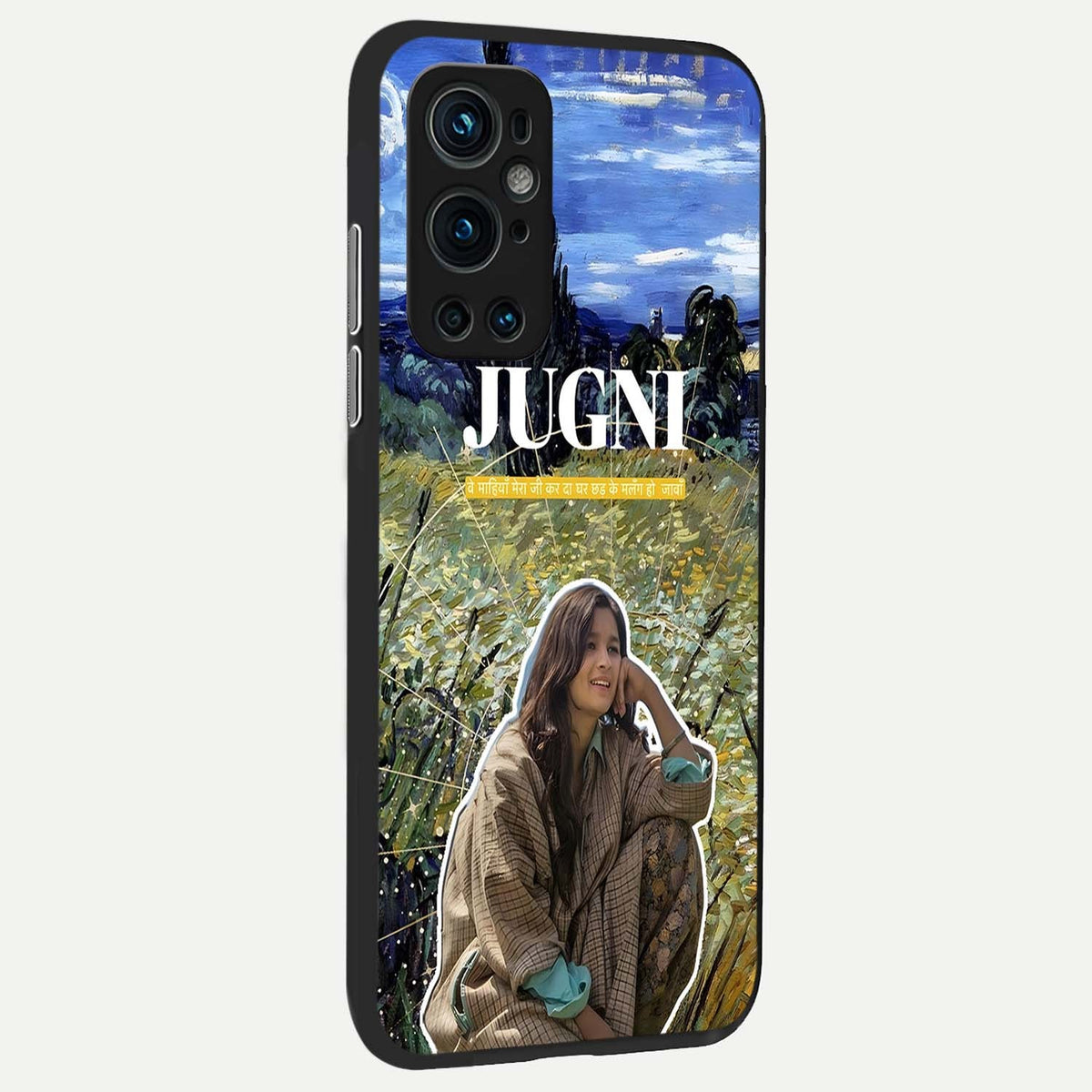  Jugni Soul Vibes back cover For OnePlus 9 Pro slim fit glass case with vibrant aesthetic design