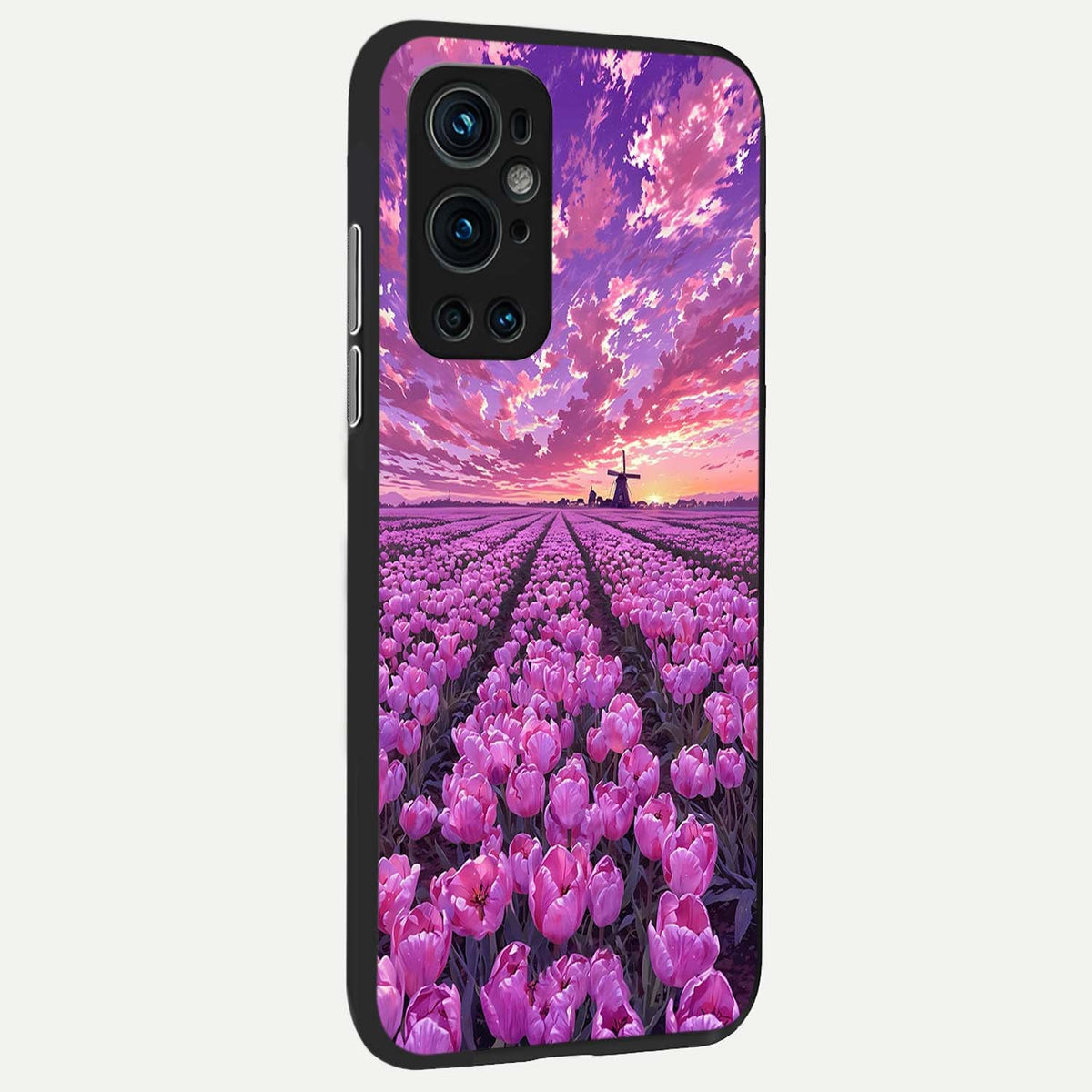  Lavender Dream Skies back cover For OnePlus 9 Pro slim fit glass case with vibrant aesthetic design