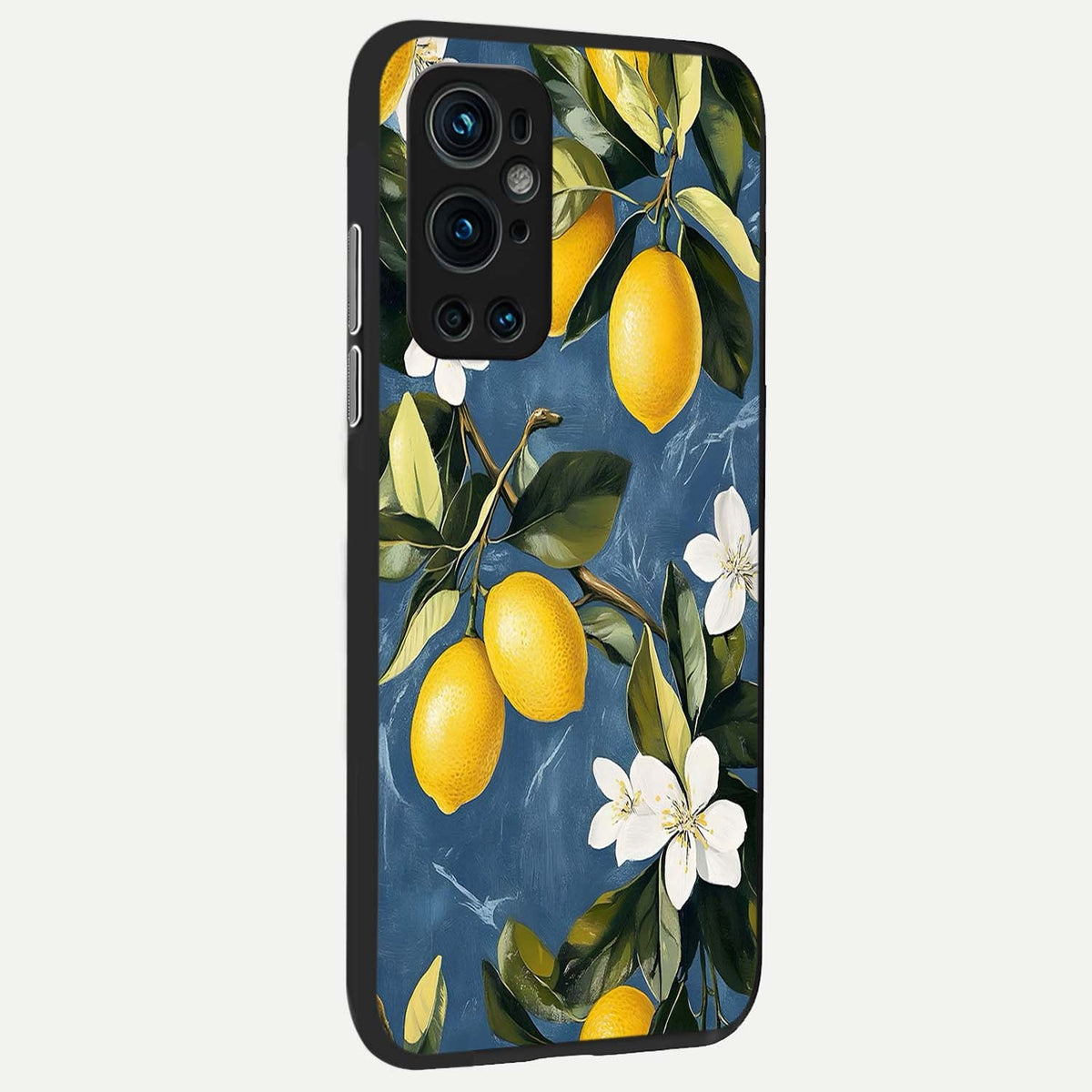  Lemon Dream Garden back cover For OnePlus 9 Pro slim fit glass case with vibrant aesthetic design