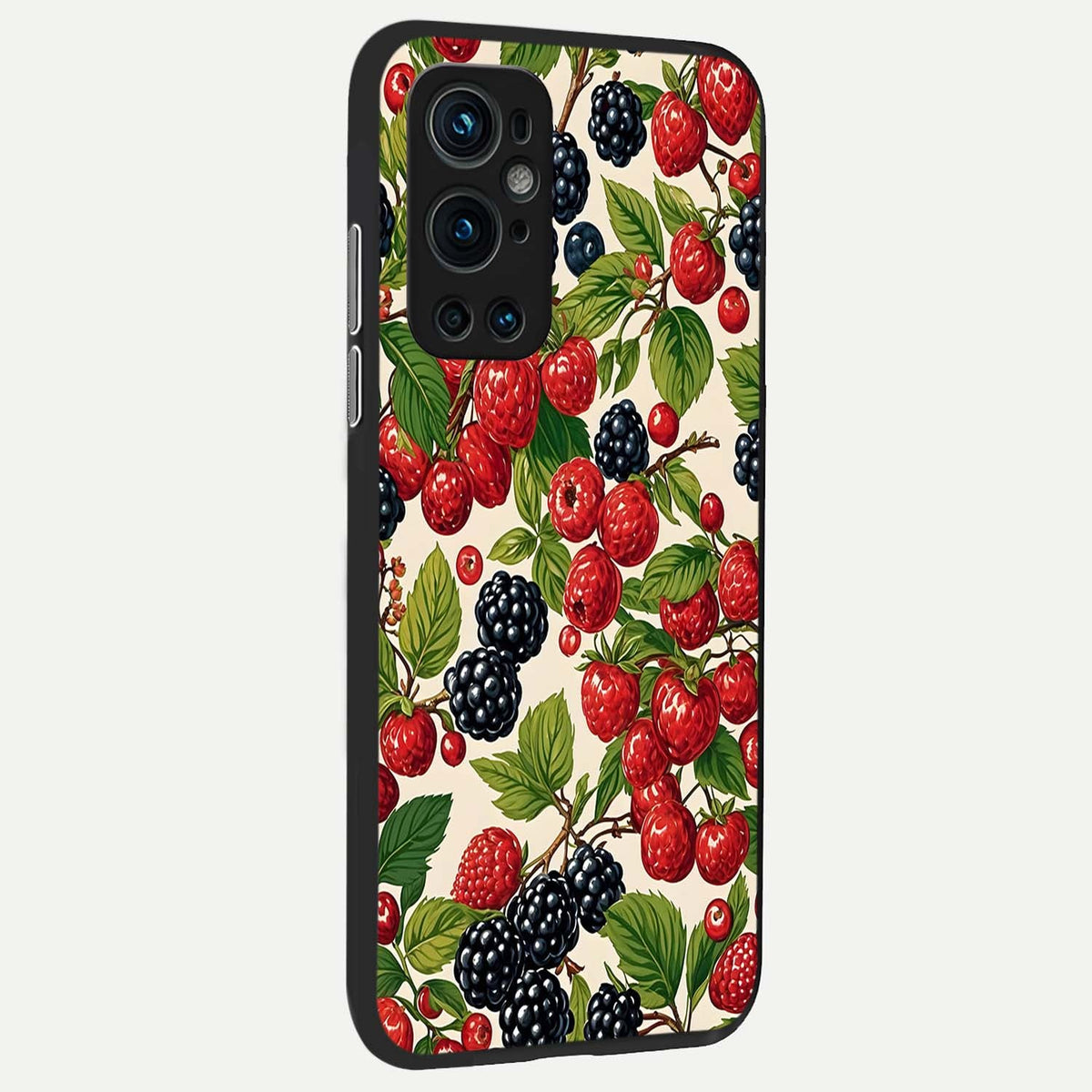  Mixed Berry Collage back cover For OnePlus 9 Pro slim fit glass case with vibrant aesthetic design