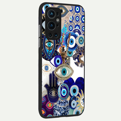  Mystic Charm Eye back cover For OnePlus 9 Pro slim fit glass case with vibrant aesthetic design