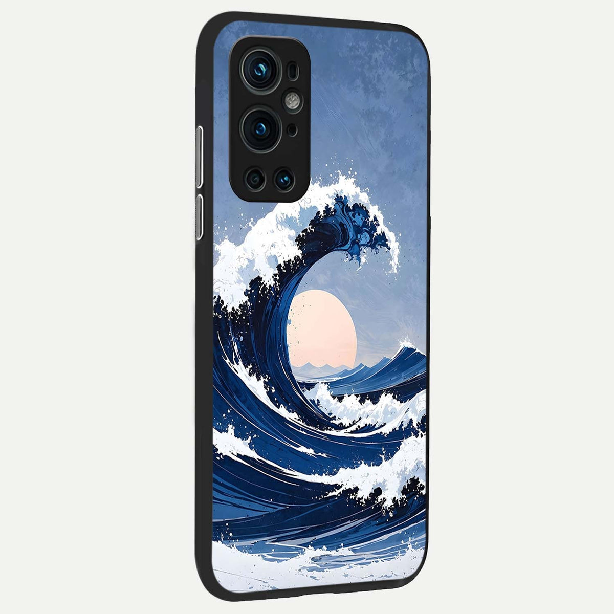  Rising Tide Power back cover For OnePlus 9 Pro slim fit glass case with vibrant aesthetic design