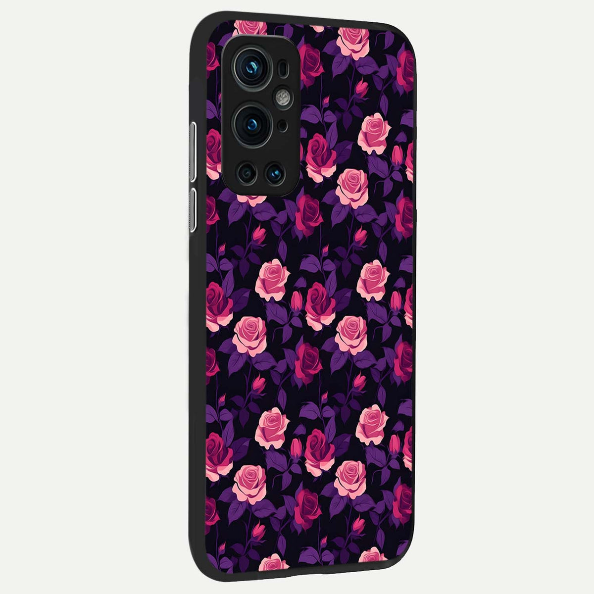  Rose Garden Twilight back cover For OnePlus 9 Pro slim fit glass case with vibrant aesthetic design