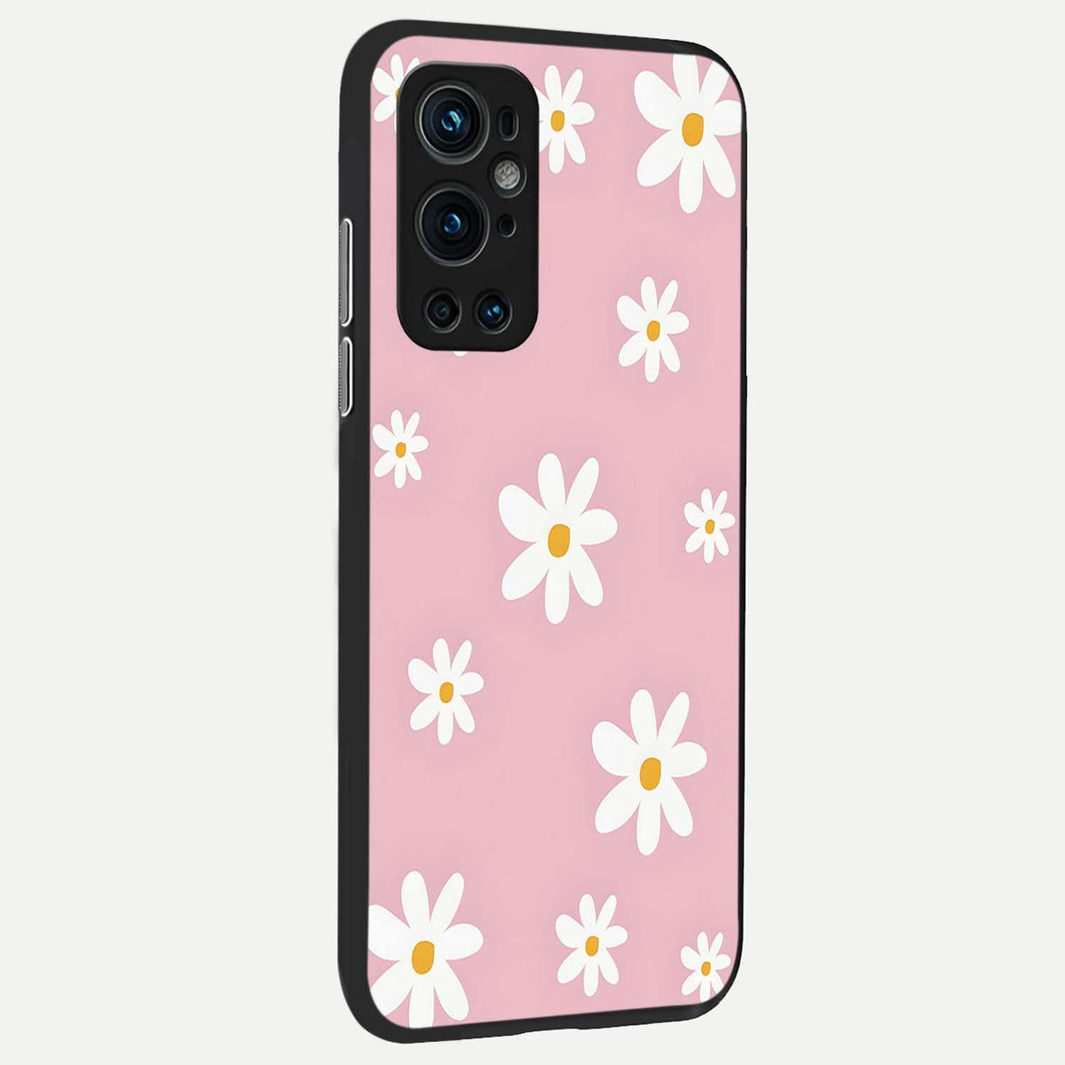  Soft Daisy Bliss back cover For OnePlus 9 Pro slim fit glass case with vibrant aesthetic design