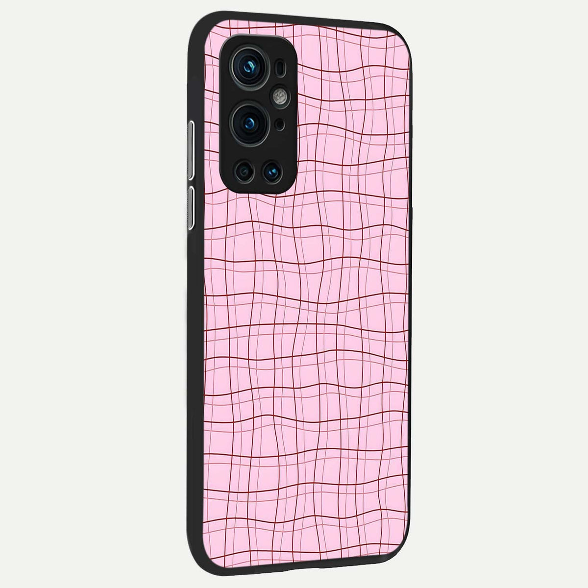  Soft Grid Bliss back cover For OnePlus 9 Pro slim fit glass case with vibrant aesthetic design