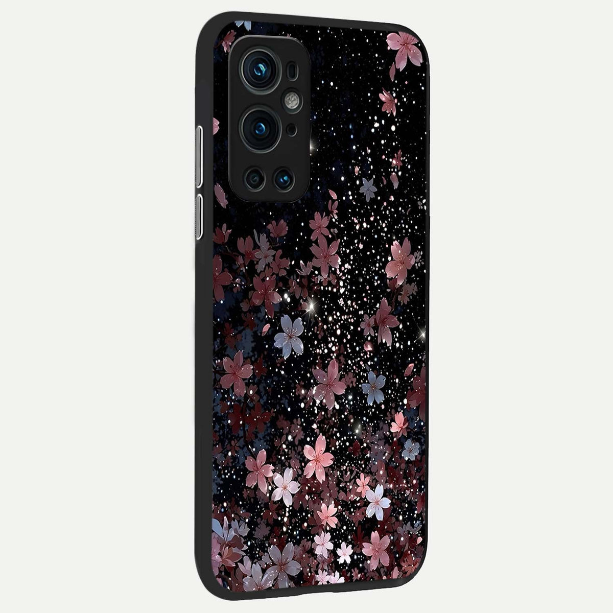  Starlit Flower Dreams back cover For OnePlus 9 Pro slim fit glass case with vibrant aesthetic design