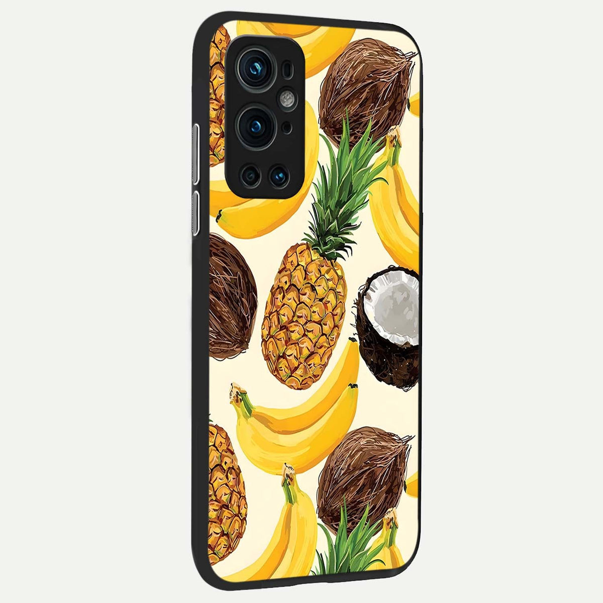  Tropical Fruit Mood back cover For OnePlus 9 Pro slim fit glass case with vibrant aesthetic design