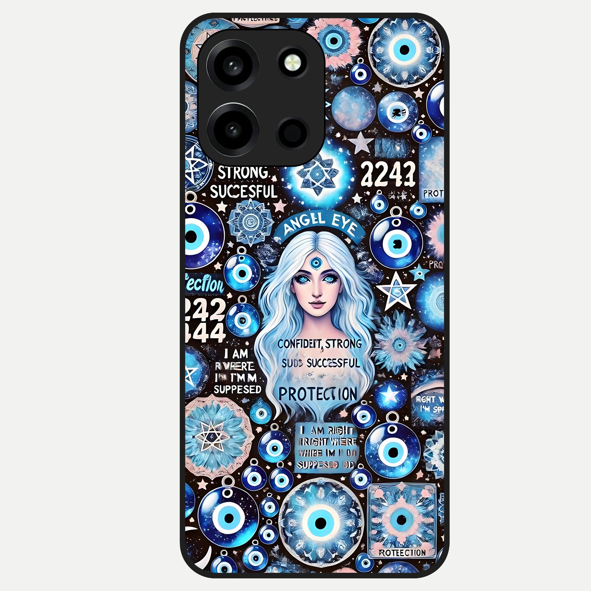  Angel Aura Shield Glass Case For Oneplus Nord 6 back cover – full design glossy printed glass finish