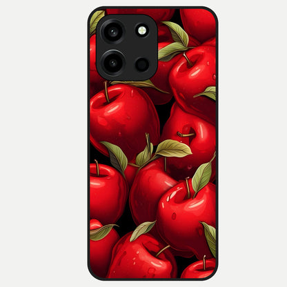  Apple Pattern Glass Case For Oneplus Nord 6 back cover – full design glossy printed glass finish