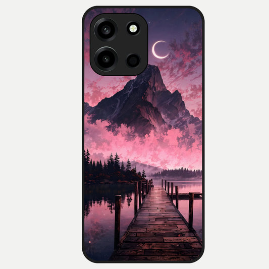  Beautiful Mountain View Glass Case For Oneplus Nord 6 back cover – full design glossy printed glass finish