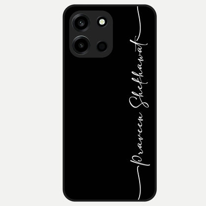  Black Tune Custom Name Glass Case For Oneplus Nord 6 back cover – full design glossy printed glass finish