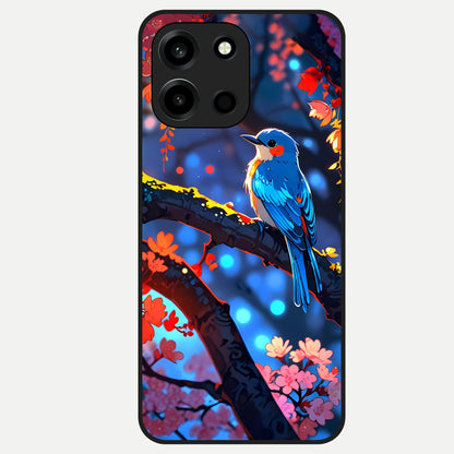 Blooming Water Drift Glass Case For Oneplus Nord 6 back cover – full design glossy printed glass finish