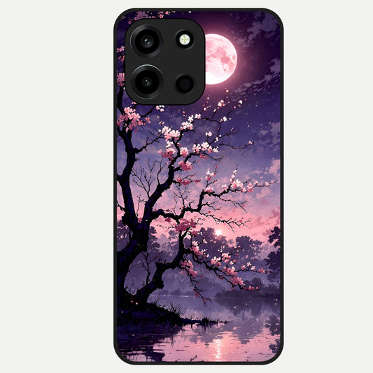  Blossom Pink Moon Glass Case For Oneplus Nord 6 back cover – full design glossy printed glass finish