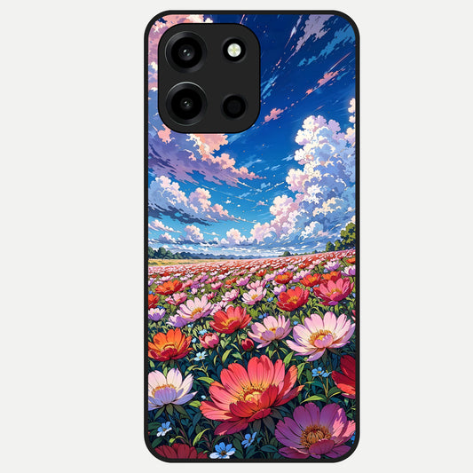  Blossom Sky Field Glass Case For Oneplus Nord 6 back cover – full design glossy printed glass finish